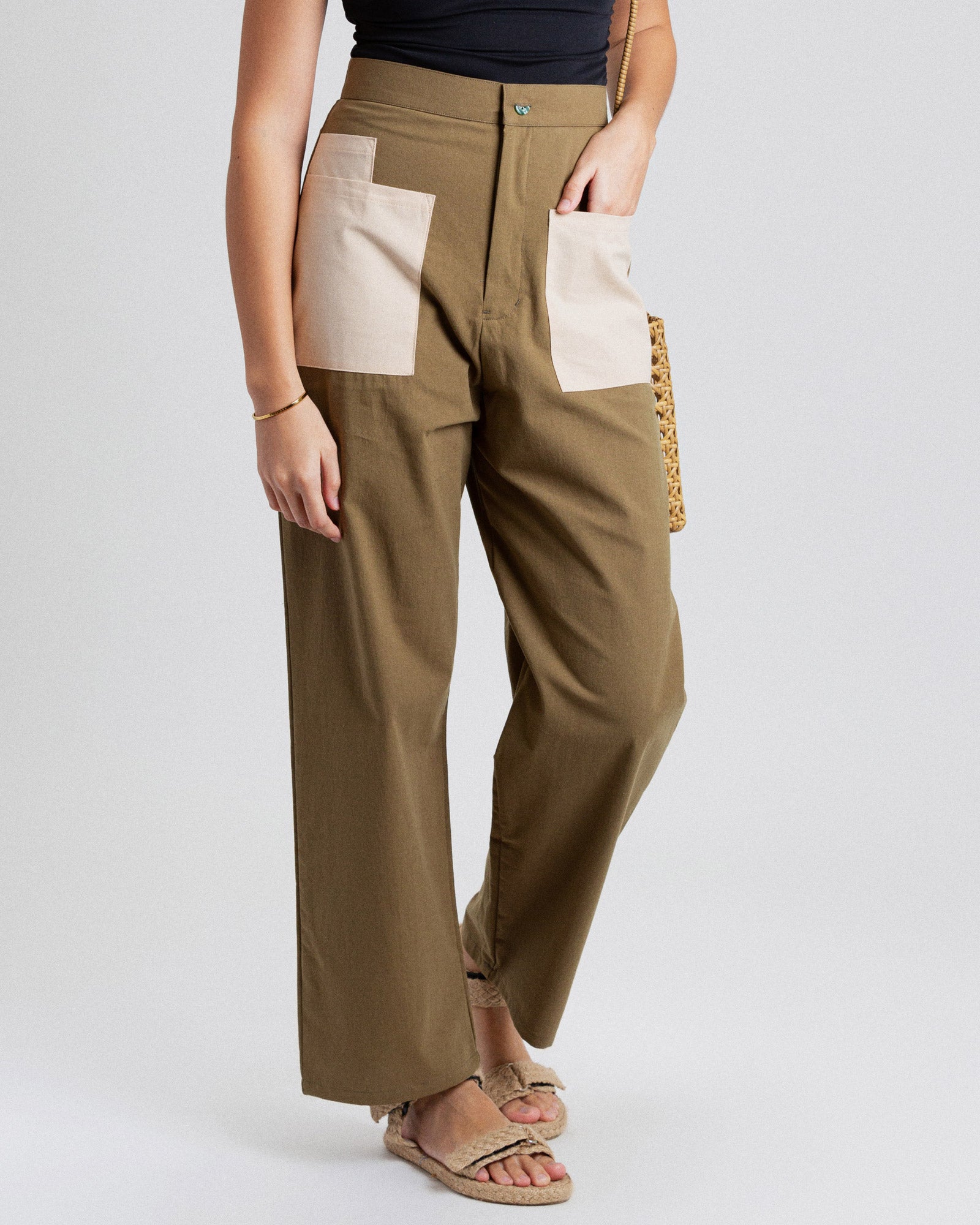 Daily Linen High-waisted Pants
